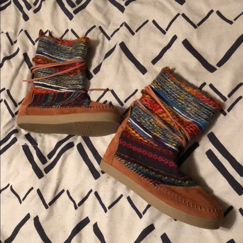 Cute moccasin boots